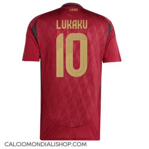 Maglie da calcio Belgio Romelu Lukaku #10 Prima Maglia Europei 2024 Manica Corta